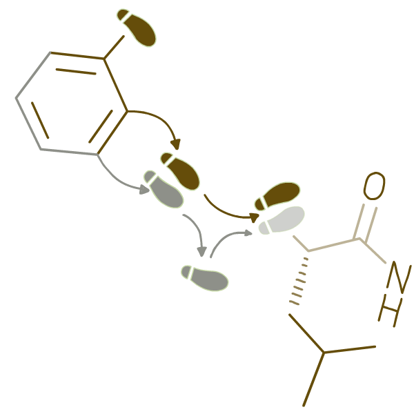 dance diagram that contains chemical notations