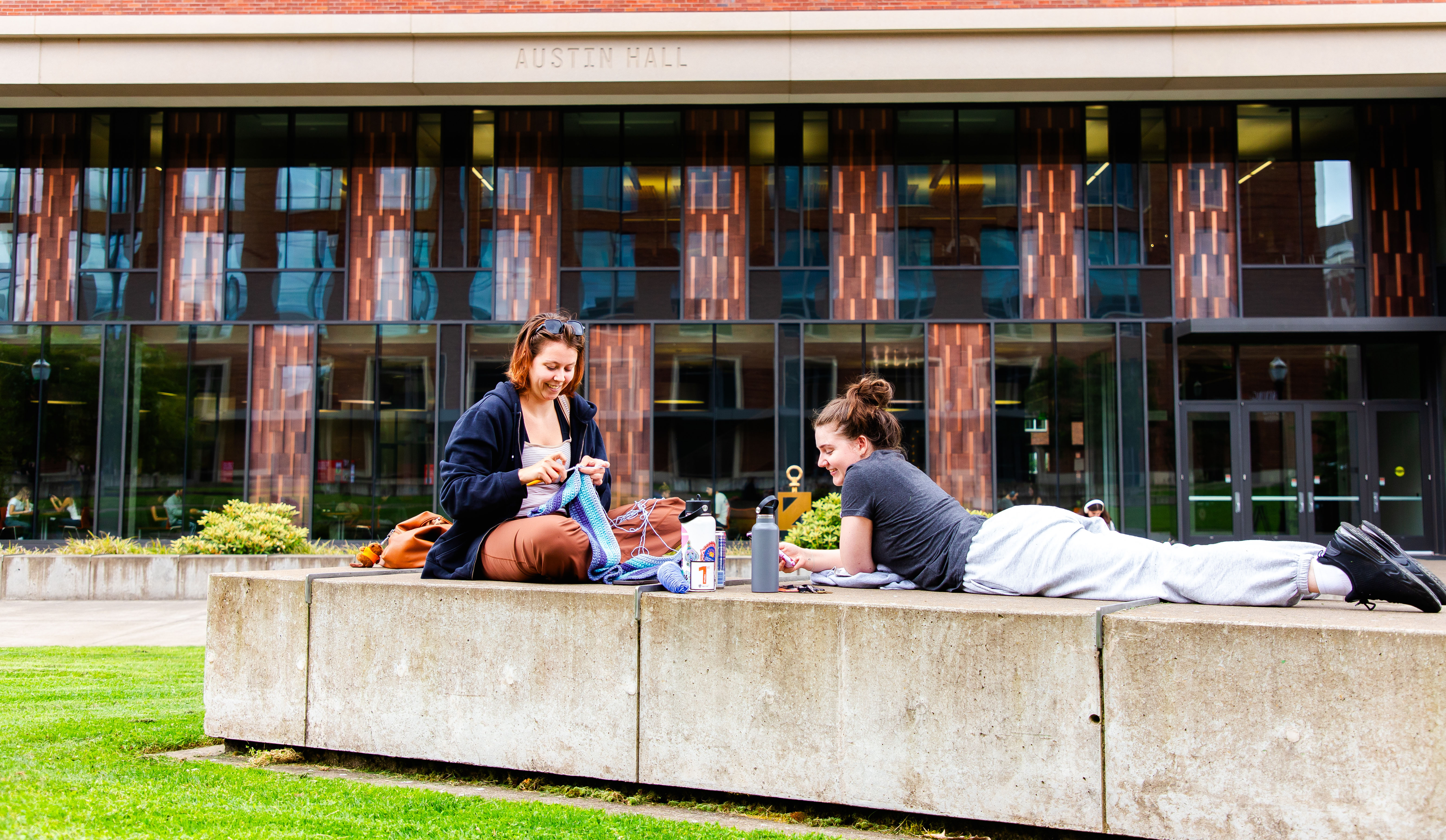 Students gather on OSU's campus.